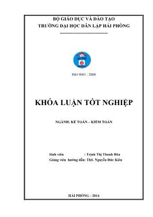 Khóa luận Hoàn thiện tổ chức kế toán thanh toán nhằm quản lý tốt công nợ tại công ty cổ phần Phương Bắc