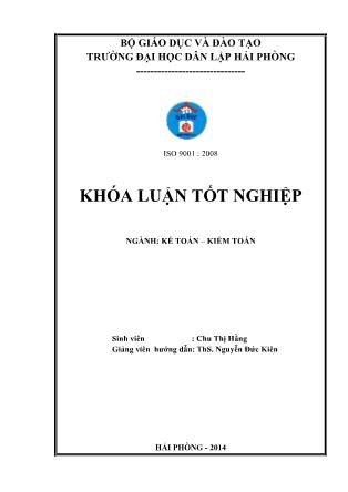 Khóa luận Hoàn thiện tổ chức kế toán thanh toán nhằm quản lý tốt công nợ tại công ty TNHH đầu tư thương mại Phúc Lai