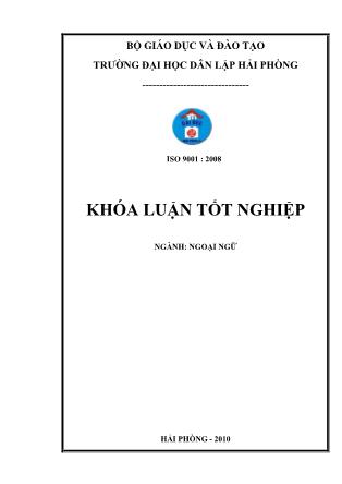 Khóa luận How to use some typical types of punctuation properly in written English and common mistake made by vietnamese learners