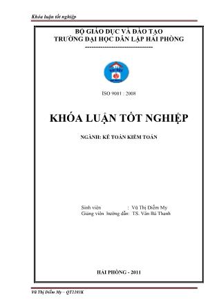 Khóa luận Kế toán bán hàng và xác định kết quả kinh doanh tại công ty cổ phần tri thức thời đại - Vũ Thị Diễm My