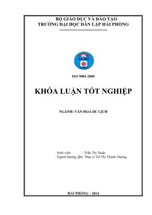 Khóa luận Khai thác festival trà thái nguyên phục vụ phát triển du lịch - Trần Thị Xuân