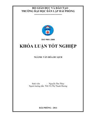 Khóa luận Khai thác giá trị kiến trúc nhà ở của người việt từ truyền thống đến hiện đại tại một số làng vùng đồng bằng bắc bộ để phục vụ hoạt động du lịch