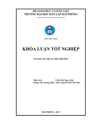 Khóa luận Khảo sát hàm lượng nh4+, no2-, no3-, po43- trong nước sông Đa Độ - Trần Thị Ngọc Liên