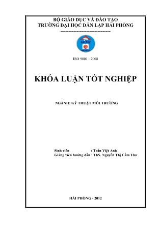 Khóa luận Khảo sát khả năng hấp phụ amoni của vật liệu đá ong biến tính - Trần Việt Anh