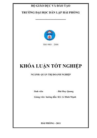 Khóa luận Lập dự án tiền khả thi mở cửa hàng bán đồ chơi thông minh cho trẻ em - Bùi Huy Quang