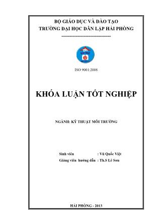 Khóa luận Môi trường biển và ven biển Hải Phòng-Thực trạng và đề xuất giải pháp - Vũ Quốc Việt