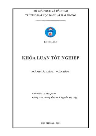 Khóa luận Một số biện pháp cải thiện tình hình tài chính tại công ty TNHH Viglacera Glasskote - Lê Thị Quỳnh