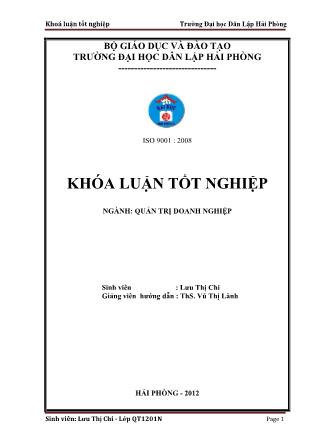 Khóa luận Một số biện pháp nâng cao hiệu quả hoạt động kinh doanh tại công ty TNHH thương mại Duy Thịnh