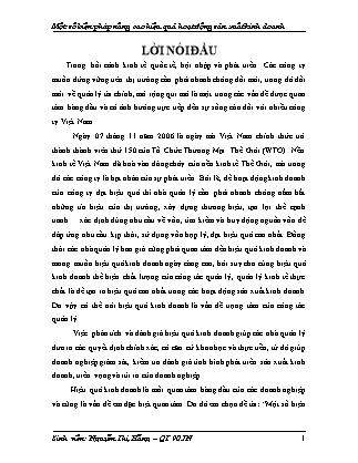 Khóa luận Một số biện pháp nâng cao hiệu quả hoạt động sản xuất kinh doanh - Nguyễn Thị Hằng