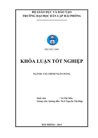 Khóa luận Một số biện pháp nâng cao hiệu quả hoạt động tín dụng tại ngân hàng thương mại cổ phần phát triền thành phố Hồ Chí Minh chi nhánh Hải Đăng