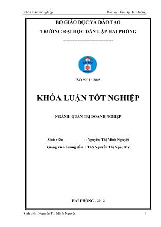 Khóa luận Một số giải pháp nâng cao hiệu quả sản xuất kinh doanh của công ty TNHH thương mại P.H.C - Nguyễn Thị Minh Nguyệt