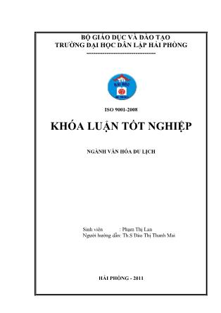 Khóa luận Một số giải pháp nhằm nâng cao chất lượng dịch vụ phòng tại khách sạn Sơn Nam-Nam Định