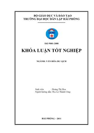 Khóa luận Một số giải pháp nhằm nâng cao hiệu quả chính sách xúc tiến hỗn hợp trong hoạt động kinh doanh lữ hành tại công ty TNHH TM và DV dl Long Huy