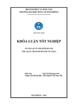 Khóa luận Một số giải pháp nhằm nâng cao hiệu quả sử dụng nguồn nhân lực tại công ty cổ phần xây dựng và dịch vụ thương mại Ngô Quyền - Ngô Thị Phương Linh