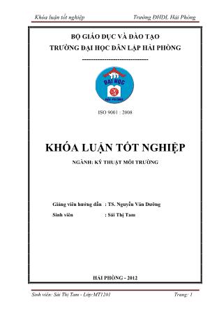 Khóa luận Nghiên cứu chế tạo nhựa dễ phân hủy sinh học đi từ tinh bột cây giong riềng dựa trên nền nhựa PVA - Sái Thị Tam