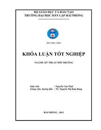 Khóa luận Nghiên cứu tận thu magie từ nước ót sản xuất muối để xử lý amoni trong nước thải và tạo phân bón MAP - Nguyễn Văn Thái