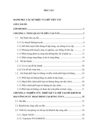 Khóa luận Nghiên cứu, thiết kế và chế tạo bộ khuếch đại công suất hoạt động tại băng tần S - Ngô Quang Duy