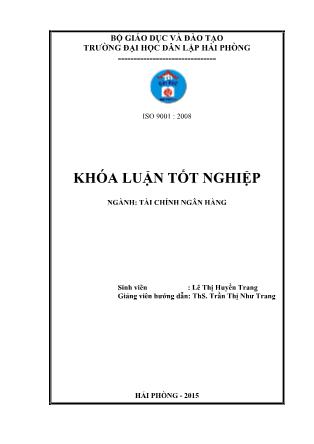 Khóa luận Phân tích tình hình tài chính và một số giải pháp nhằm cải thiện tình hình tài chính của công ty cổ phần nội thất 190 - Lê Thị Huyền Trang