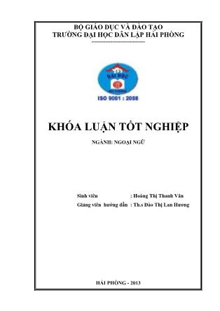 Khóa luận Short-Term memory in english to vietnamese consecutive interpreting - Hoàng Thị Thanh Vân