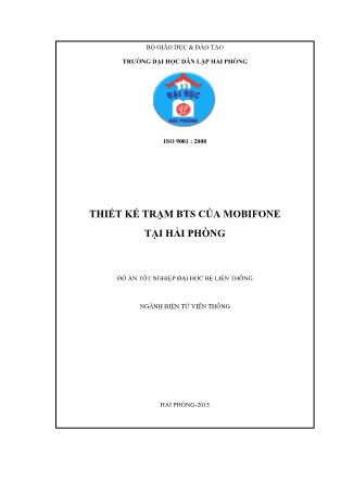 Khóa luận Thiết kế trạm BTS của mobifone tại Hải Phòng - Hoàng Thị Lan Anh