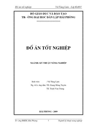 Khóa luận Thực trạng phát triển chăn nuôi trâu và một số đặc điểm sinh học của đàn trâu ở xã Văn hòa-Huyện Ba Vì-Hà Nội - Vũ Tùng Lâm