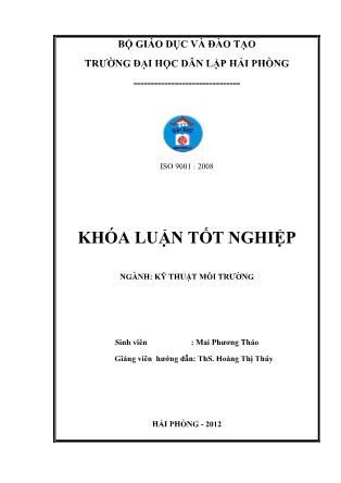 Khóa luận Tìm hiểu công nghệ sản xuất nước sạch tại công ty cổ phần kinh doanh nước sạch số 2-HP