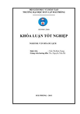 Khóa luận Tìm hiểu điều kiện phát triển loại hình du lịch mạo hiểm tại Hà Giang - Trần Thị Kim Trang