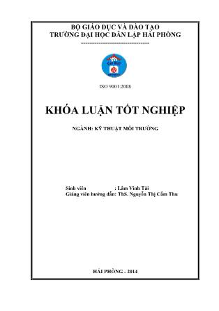 Khóa luận Tìm hiểu hiện trạng môi trường khu vực cảng Hải Phòng - Lâm Vinh Tài