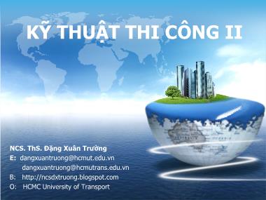 Giáo trình Kỹ thuật thi công - Phần 4: Thi công KCXD bằng tấm 3D - Đặng Xuân Trường