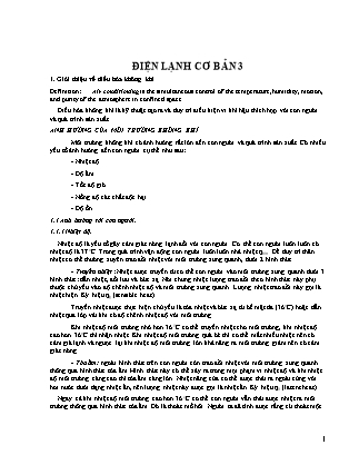 Bài giảng Điện lạnh cơ bản 3