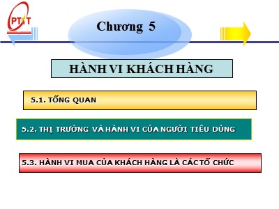 Bài giảng Marketing căn bản - Chương 5: Hành vi của khách hàng - Phạm Thị Minh Lan