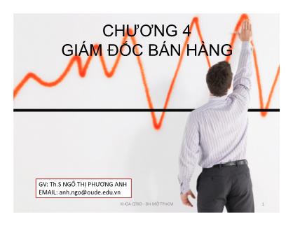 Bài giảng Quản trị bán hàng - Chương 4: Giám đốc bán hàng - Ngô Thị Phương Anh