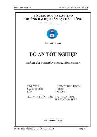 Đồ án bệnh viện điều dưỡng Hà Nội - Nguyễn Đức Tuyên