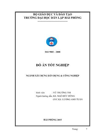 Đồ án Nhà làm việc công ty than Uông Bí - Vũ Trường Thi