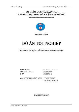 Đồ án Tòa nhà 9 tầng, tổ hợp văn phòng, ngã 5 sân bay Cát Bi - Trần Dũng