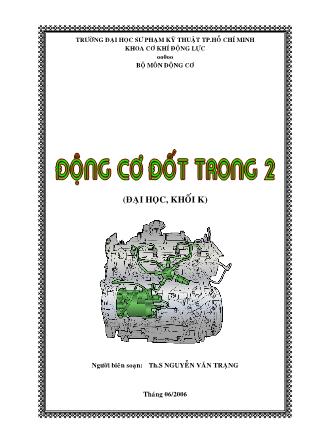 Giáo trình Động cơ đốt trong 2 - Nguyễn Văn Trạng