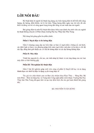 Giáo trình Kỹ thuật điện cho ngành không chuyên