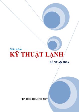 Giáo trình Kỹ thuật lạnh - Lê Xuân Hòa