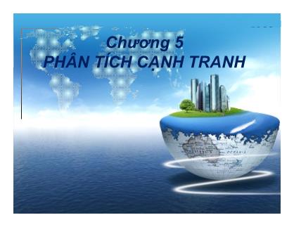 Giáo trình Marketing dịch vụ - Chương 5: Phân tích cạnh tranh