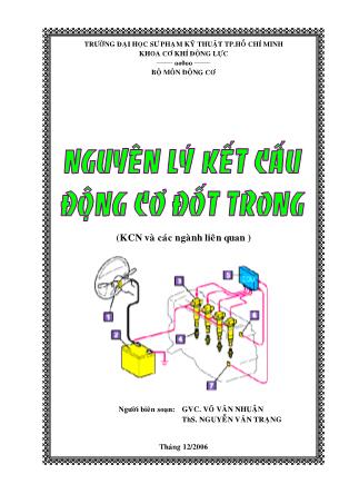 Giáo trình Nguyên lý kết cấu động cơ đốt trong - Vũ Văn Nhuận