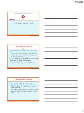 Giáo trình Nguyên lý Kinh tế học Vĩ mô - Chương 6: Tổng cầu và tổng cung - Nguyễn Thị Thùy Vĩnh