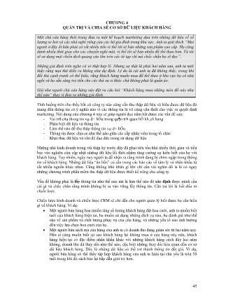 Giáo trình Quản trị quan hệ khách hàng - Chương 4 đến Chương 7