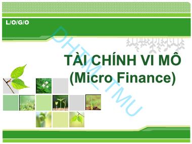 Giáo trình Tài chính vĩ mô - Chương 2: Các tổ chức tài chính vĩ mô