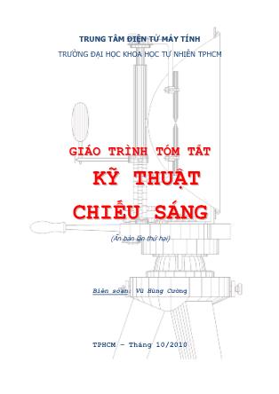 Giáo trình Tóm tắt kỹ thuật chiếu sáng - Vũ Hùng Cường